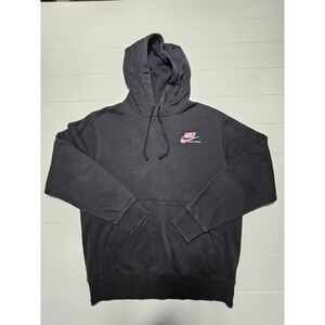 Nike Hoodie Men's Black Medium EYBL Basketball Cotton Blend